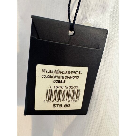 Ben Sherman The Orignal Wrinkle Free Size Large 16/16.5 32/33 NWT Moisture Wicki - Picture 5 of 11